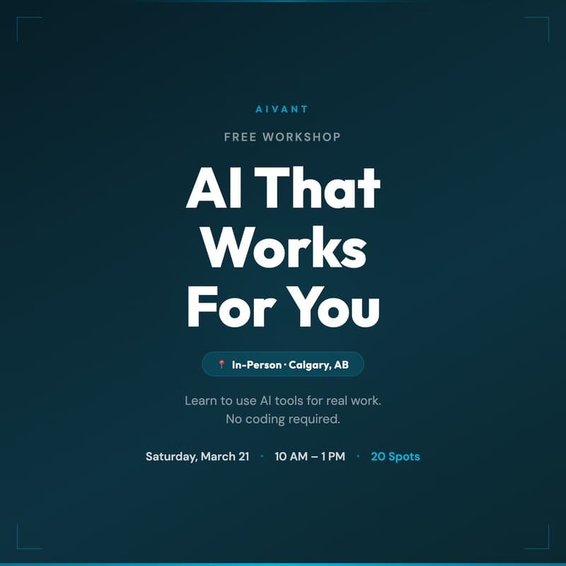 Cover Image for AI That Works For You — Free Hands-On Workshop