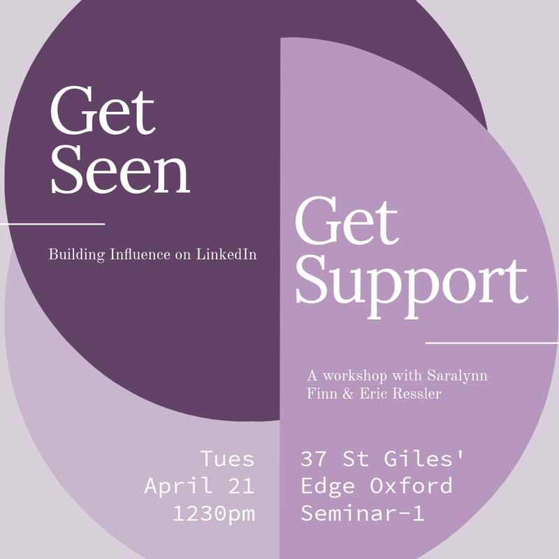 Cover Image for Get Seen, Get Support: Building Influence on LinkedIn