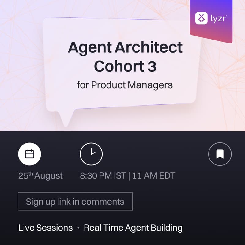 Cover Image for Agent Architect Cohort 03: PM/PMM Edition