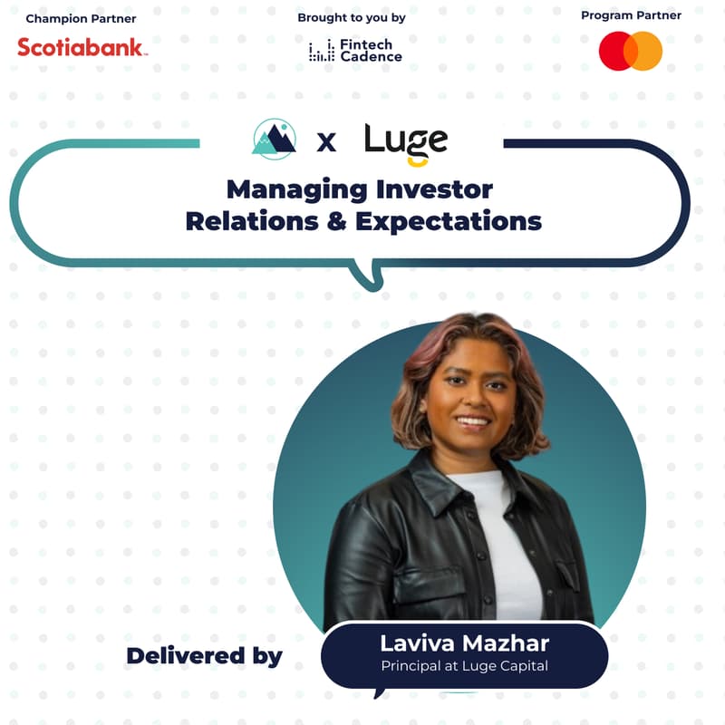 Cover Image for Masterclass Series #1 - Managing Investor Relations & Expectations​