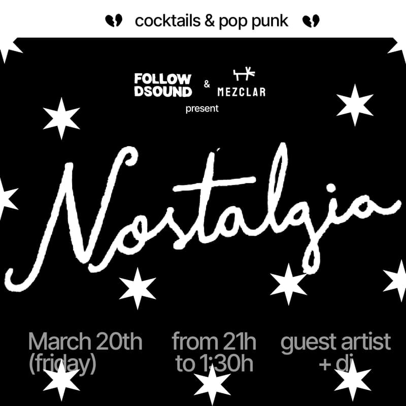 Cover Image for Nostalgia ✷ Cocktails & Pop Punk at Bar Mezclar
