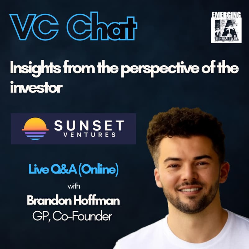 Cover Image for VC Chat with Sunset Ventures - AMA with investor [webinar]