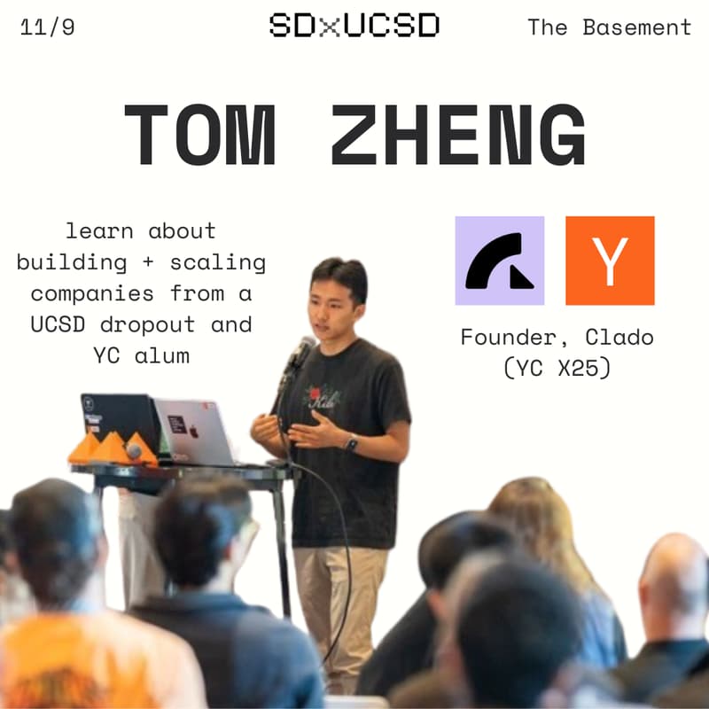 Cover Image for SDx @ UC San Diego - Tom Zheng Fireside
