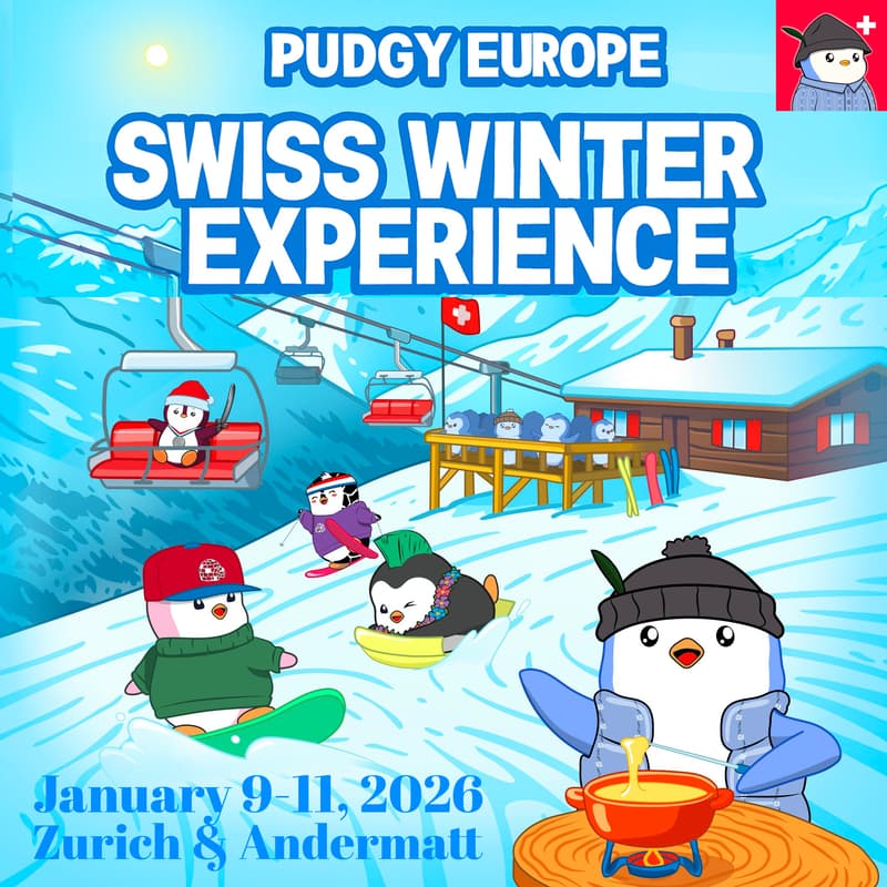 Cover Image for Pudgy Penguins - the Swiss Winter Experience ❄️🐧✨