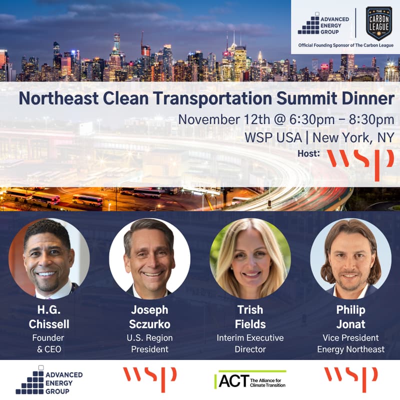 Cover Image for AEG Northeast Clean Transportation Summit Dinner
