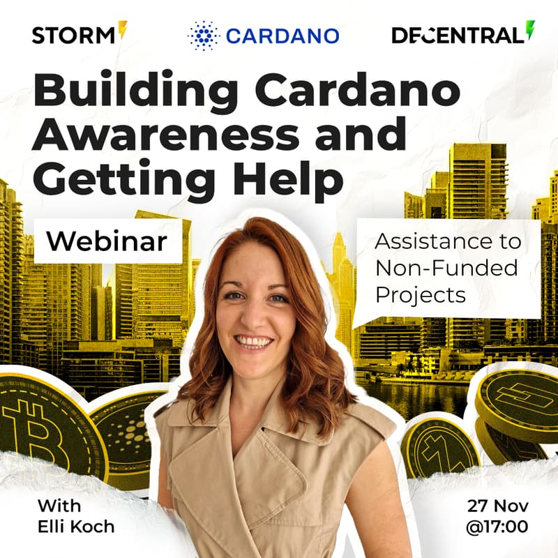 Cover Image for Building Cardano Awareness and Getting Help - Webinar