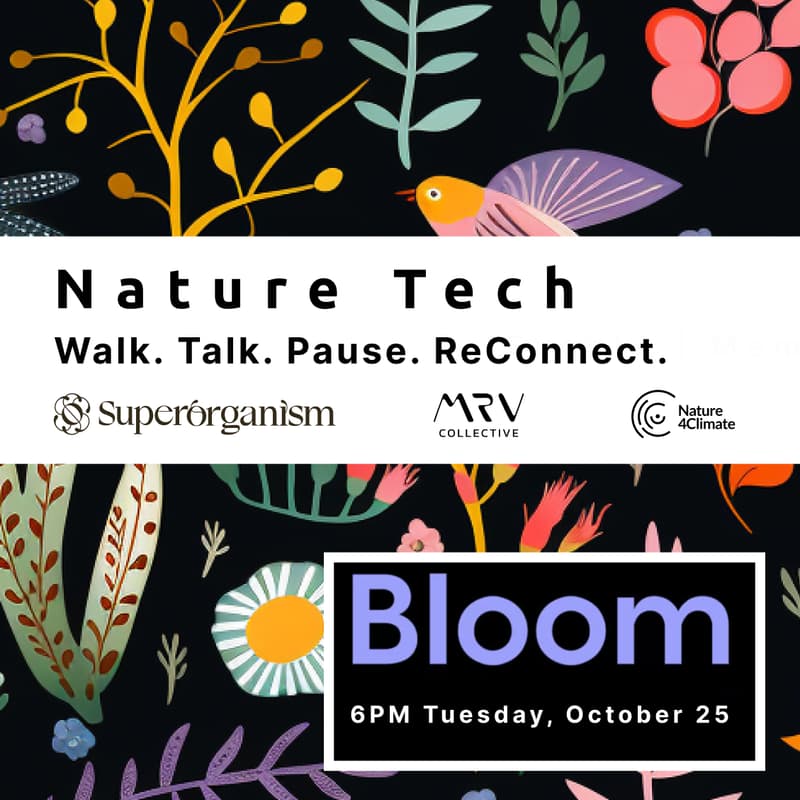 Cover Image for Walk, Talk, Pause, ReConnect — NatureTech Community Gathering @ Bloom