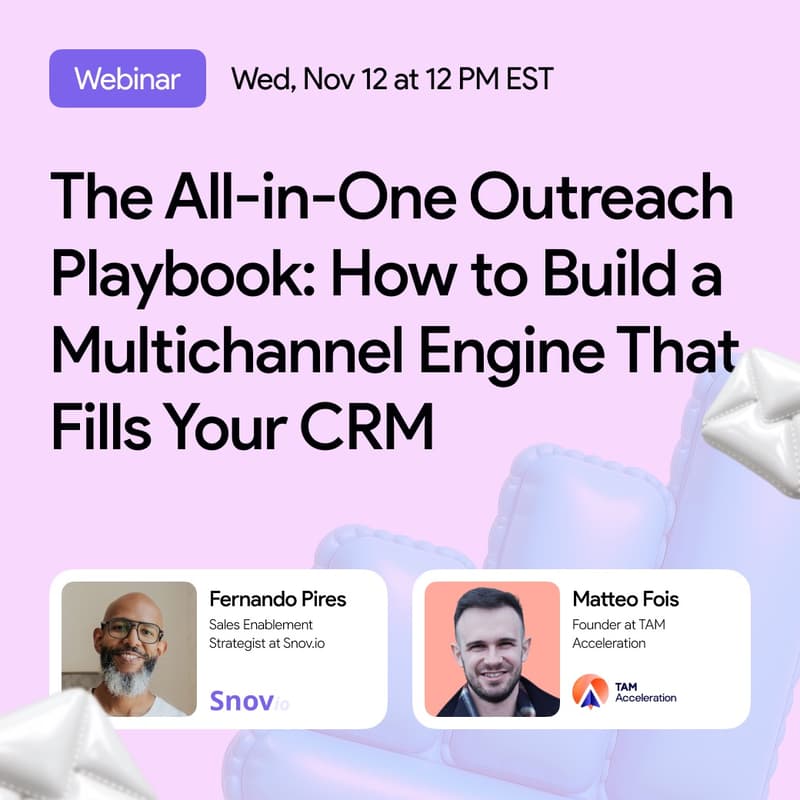 Cover Image for The All-in-One Outreach Playbook: How To Build A Multichannel Engine That Fills Your CRM