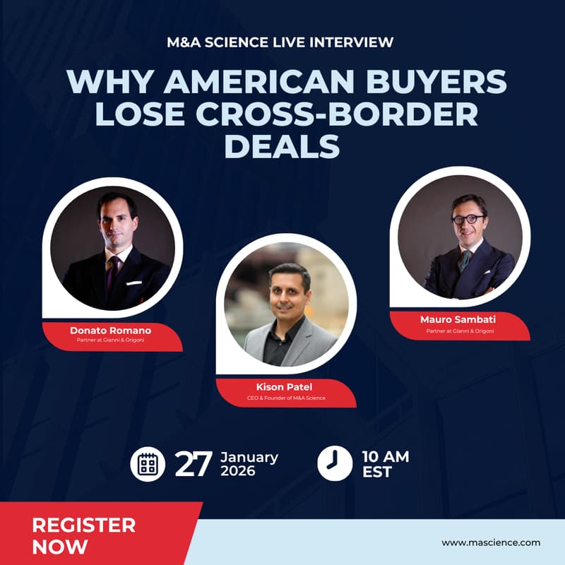 Cover Image for M&A Science Live - Why American Buyers Lose Cross-Border Deals