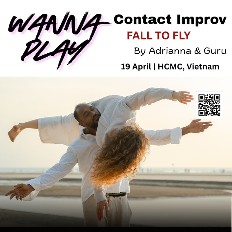 Cover Image for FALL TO FLY - Contact Improvisation workshop w/ Guru Suraj & Andrianna Michalska - April 19