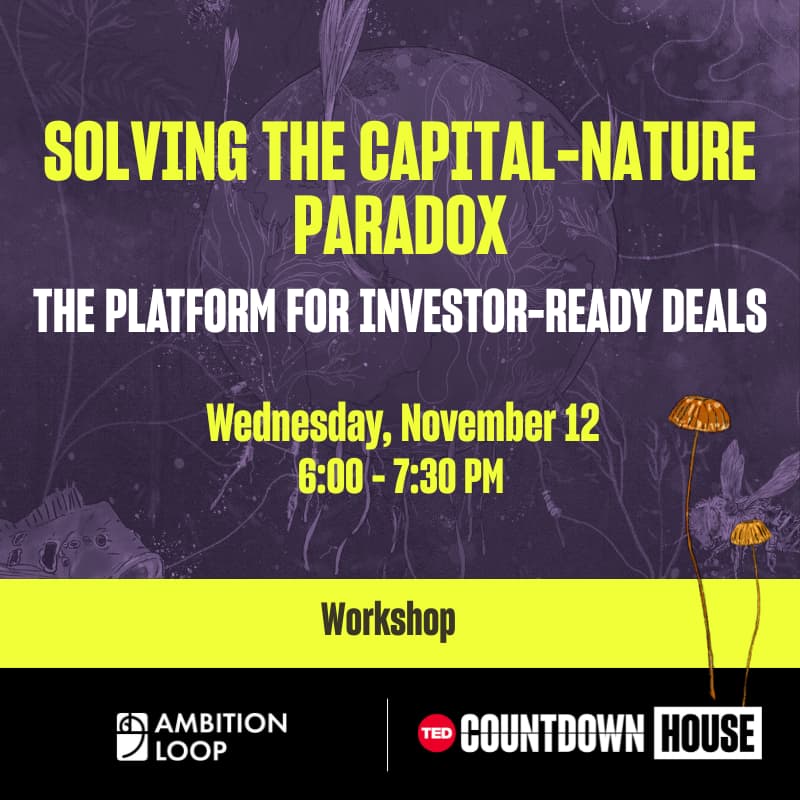 Cover Image for Solving the capital-nature paradox: The platform for investor-ready deals