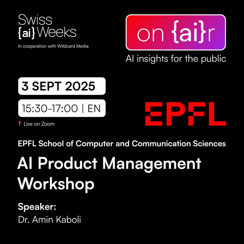 Cover Image for on {ai}r | AI Product Management Workshop | EPFL