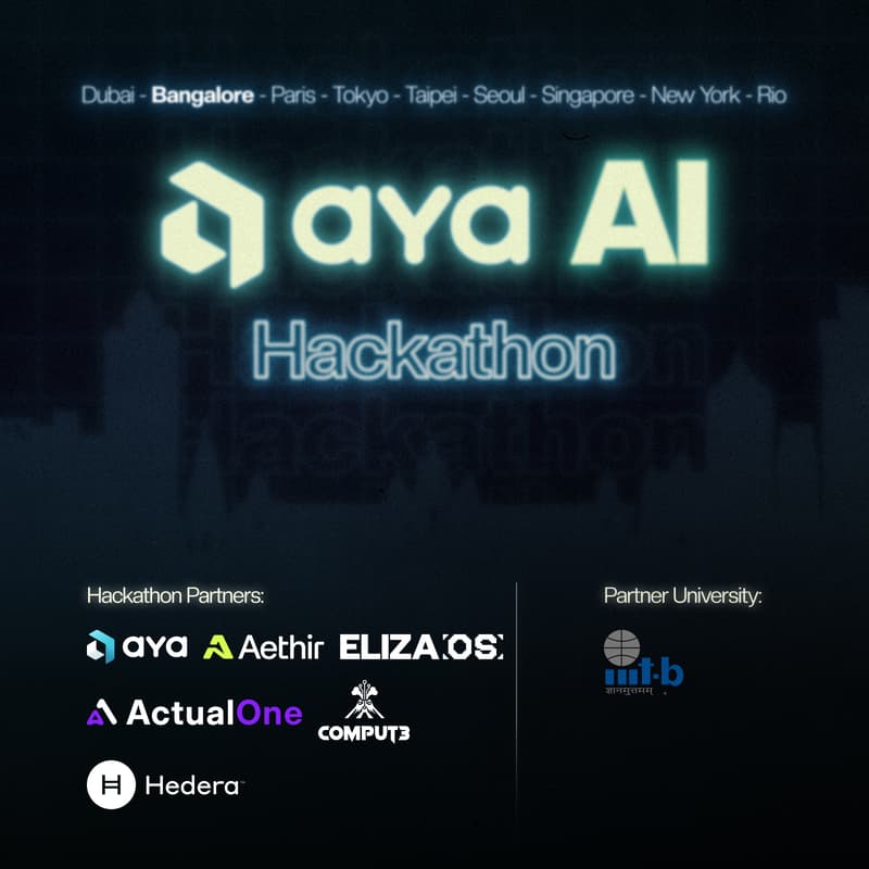 Cover Image for Aya AI Hackathon & Demo Day @ IIIT Bangalore