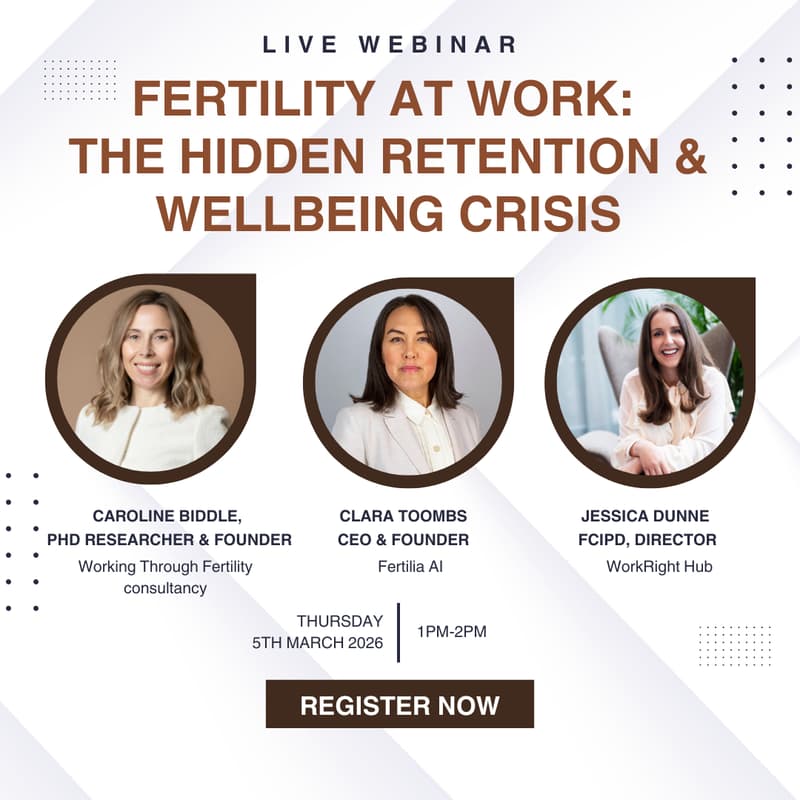Cover Image for Fertility at Work: The Hidden Retention & Wellbeing Crisis