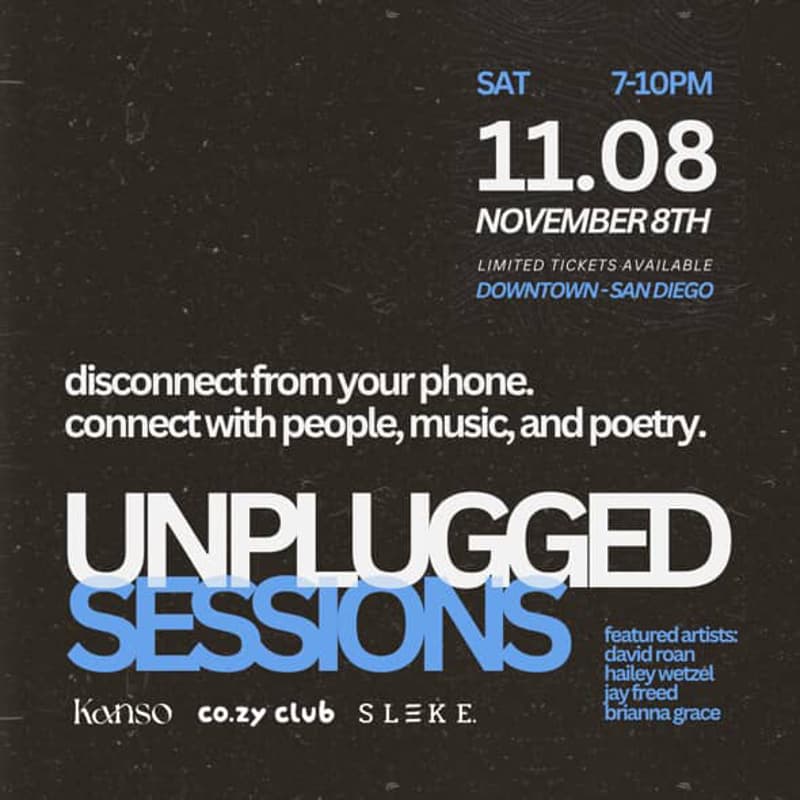 Cover Image for Kanso x Co.zy x Sleke: Unplugged Sessions (San Diego)