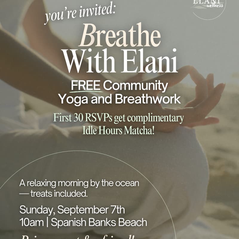 Cover Image for Breathe With Elani - FREE Community Yoga And Breathwork