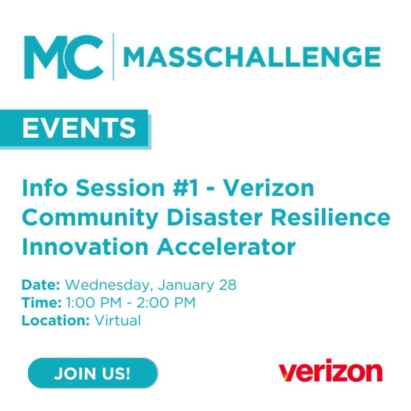 Cover Image for Info Session #1 - Verizon Community Disaster Resilience Innovation Accelerator