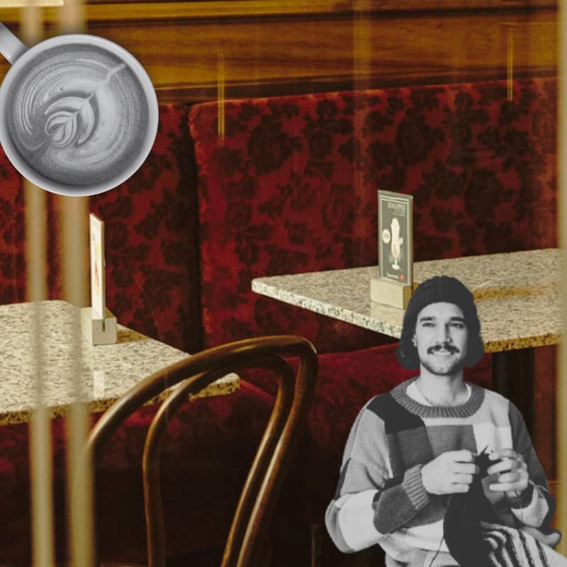 Cover Image for Offline Craft Club: Coffee & Knitting in a Kaffeehaus