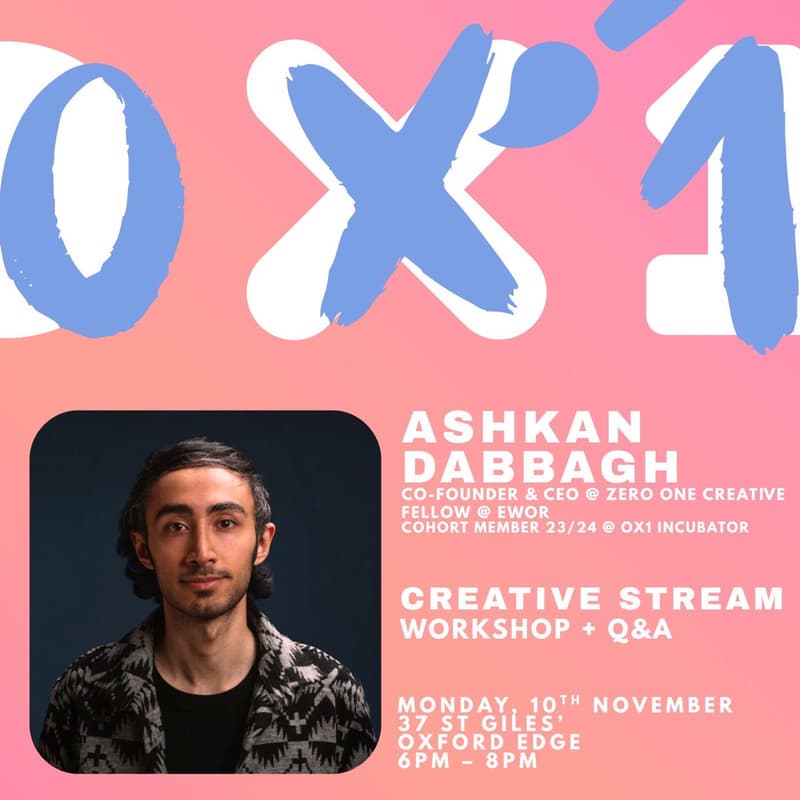 Cover Image for OX1 Creative Industries Launch - Ashkan Dabbagh