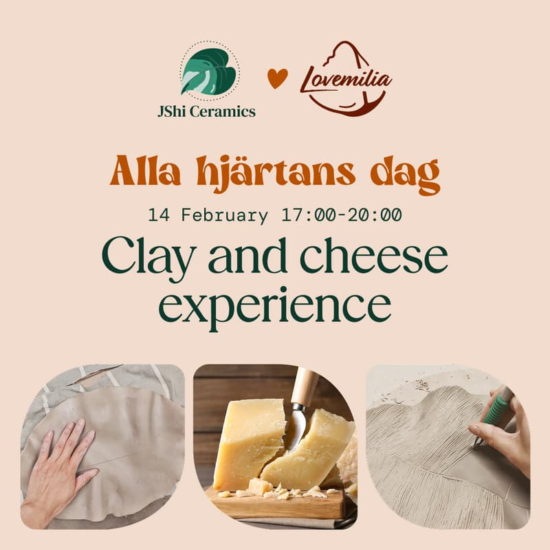 Cover Image for Alla hjärtans dag: clay and cheese experience
