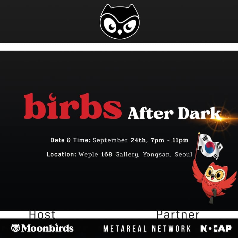 Cover Image for BIRBS After Dark: A Moonbirds Experience 🎉🦉