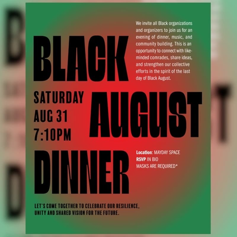 Cover Image for Black August Dinner