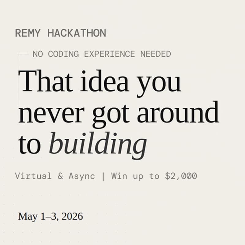 Cover Image for Remy Hackathon: Live Kickoff