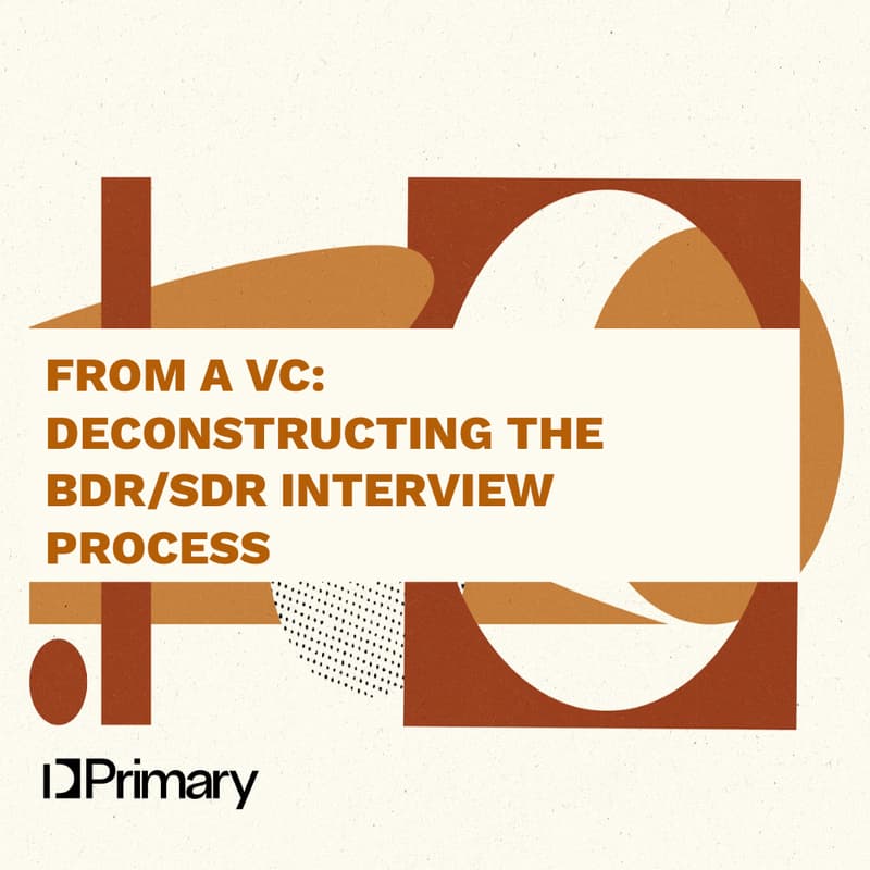 VC Perspective: Deconstructing the BDR/SDR Interview Process · Zoom · Luma
