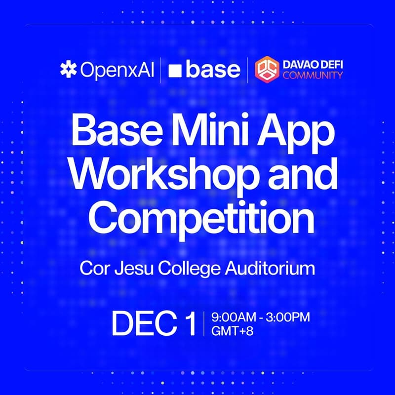 Cover Image for OpenxAI Mini App Workshop & Competition