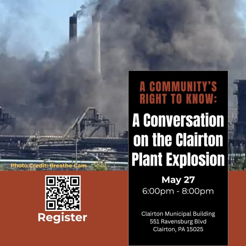 Cover Image for A Community's Right to Know: A Conversation on the Clairton Plant Explosion
