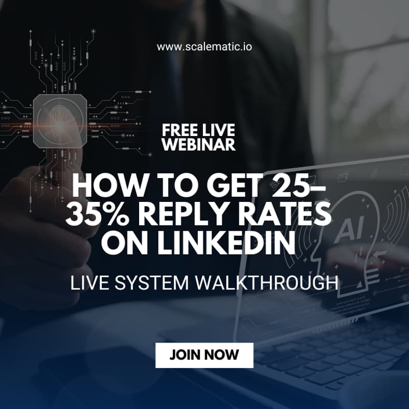 Cover Image for How to get 25–35% reply rateson LinkedIn — live system walkthrough