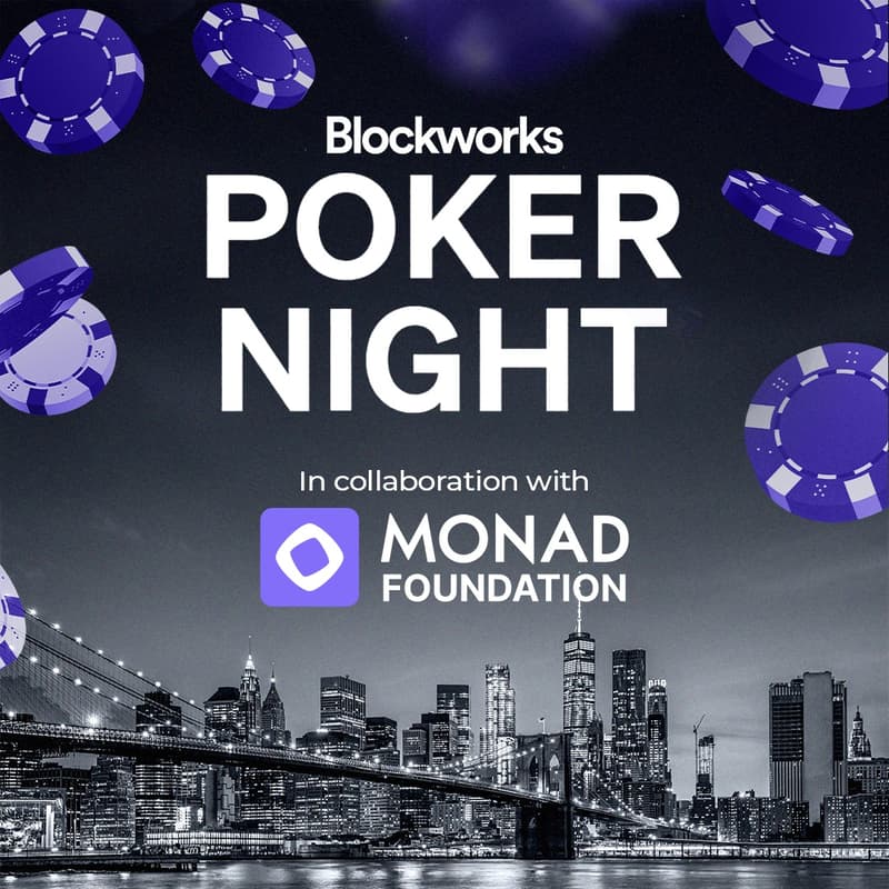 Cover Image for Blockworks <> Monad Poker Night @ The Studio (Permissionless Edition!)