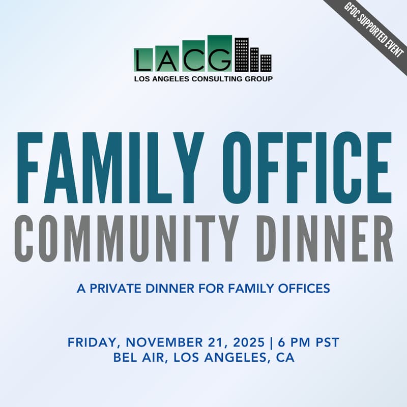 Cover Image for November 21: Private Family Office Community Dinner