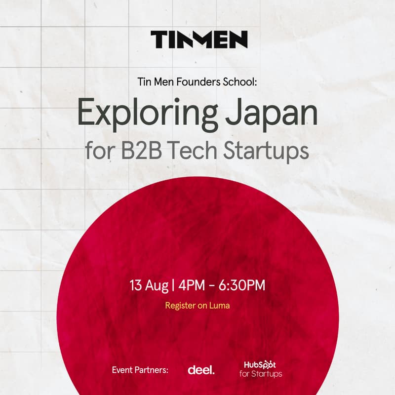 Cover Image for Tin Men Founders School: Exploring Japan for B2B Tech Startups