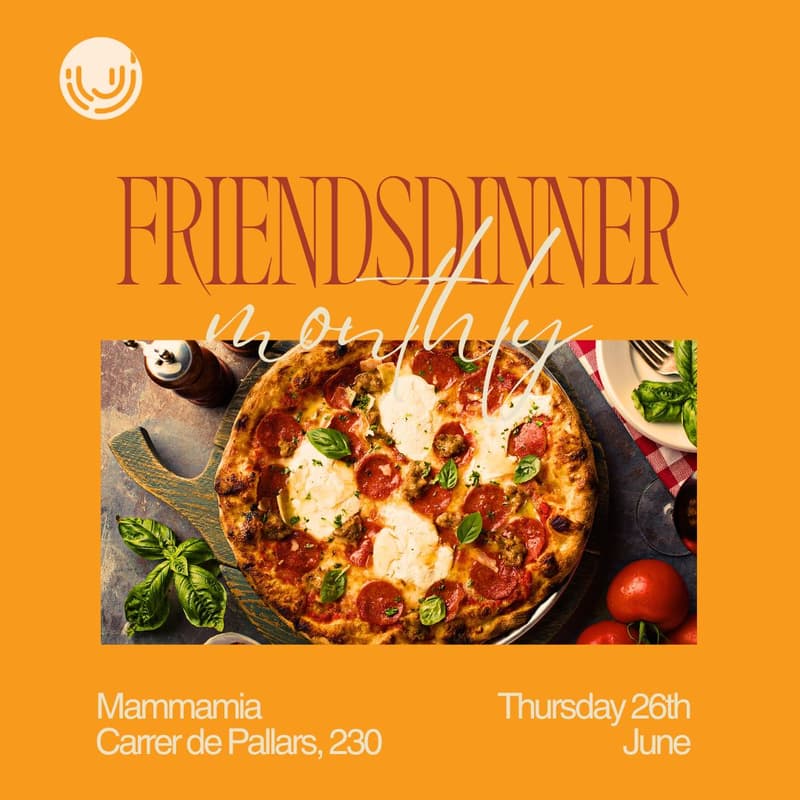 Cover Image for Friends Dinner Monthly - Mammamia