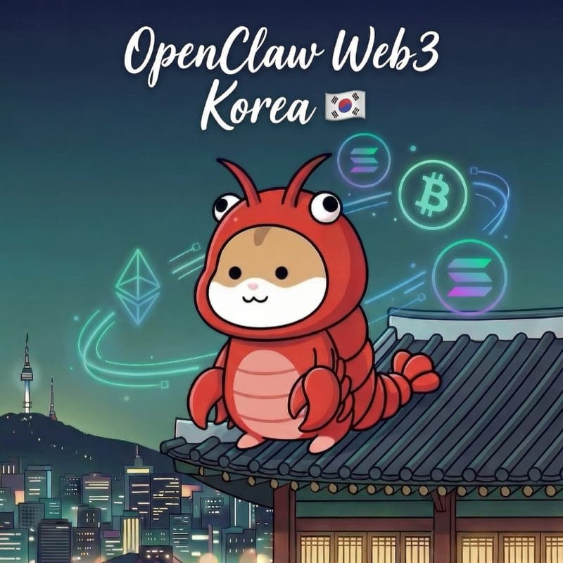 Cover Image for [OpenClaw + Web3 Korea] 1st Meetup (오픈클로+웹3 코리아 밋업)