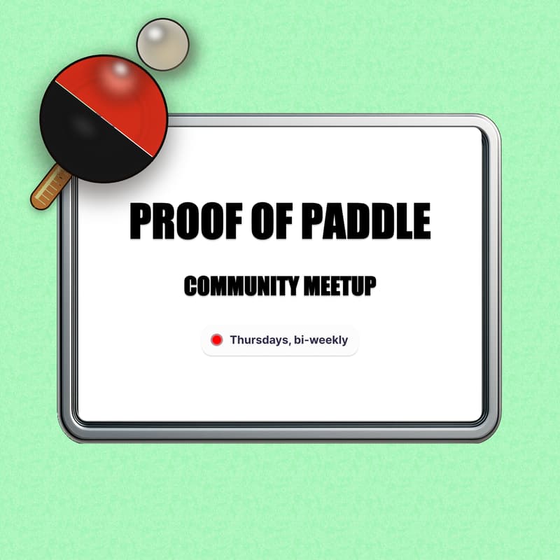 Cover Image for Proof of Paddle: Ping Pong & Vibes