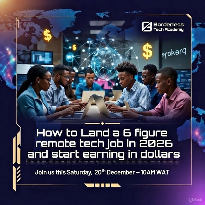 Cover Image for Land your first remote tech job in 2026 and start earning in Dollars!