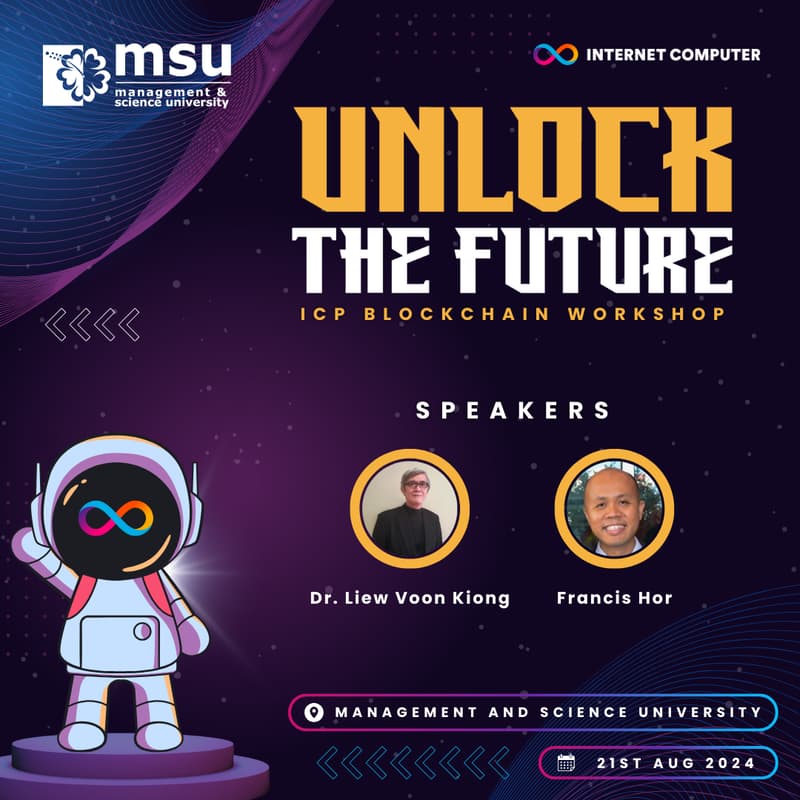 Cover Image for Unlocking the Future : ICP Blockchain Workshop (MSU)