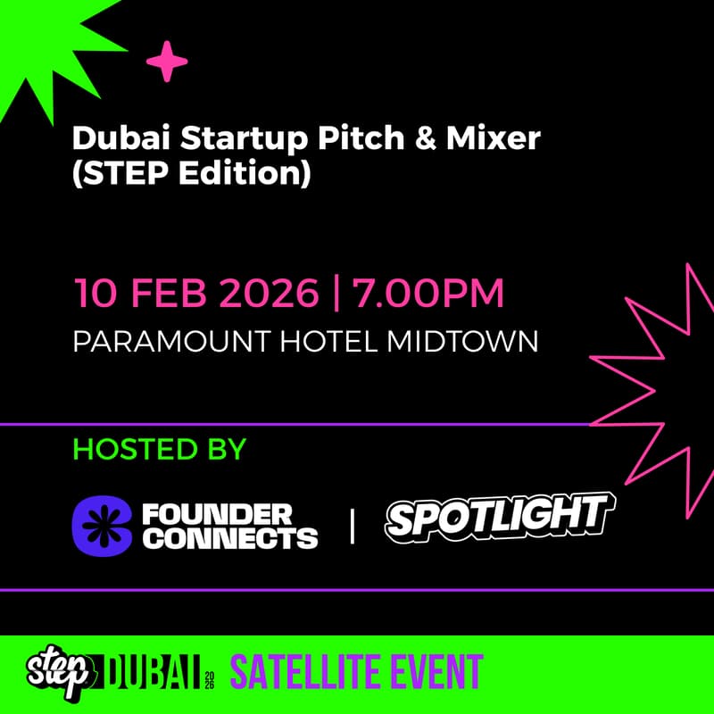 Cover Image for Dubai Startup Pitch & Mixer (STEP Conference Edition)