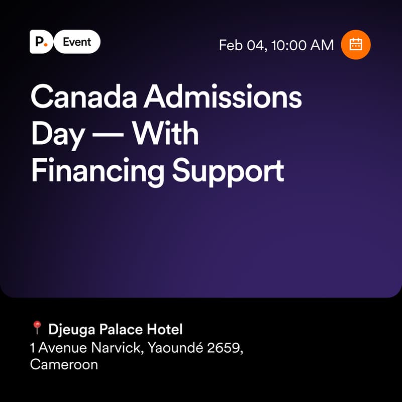 Cover Image for Canada Admissions Day — With Financing Support [Yaoundé]
