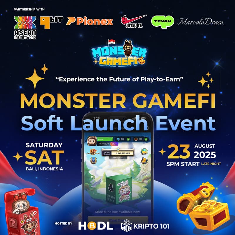 Cover Image for Sunset Labubu Party ☀️ : Monster Gamefi Soft Launch Event✨