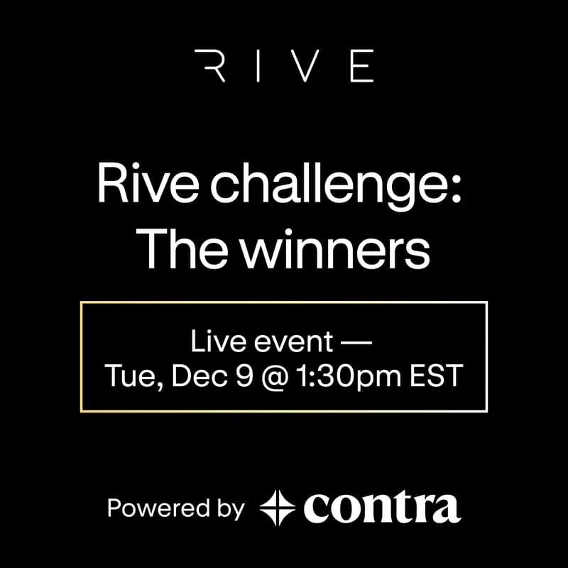 Cover Image for Rive Challenge: Winner's Announcement