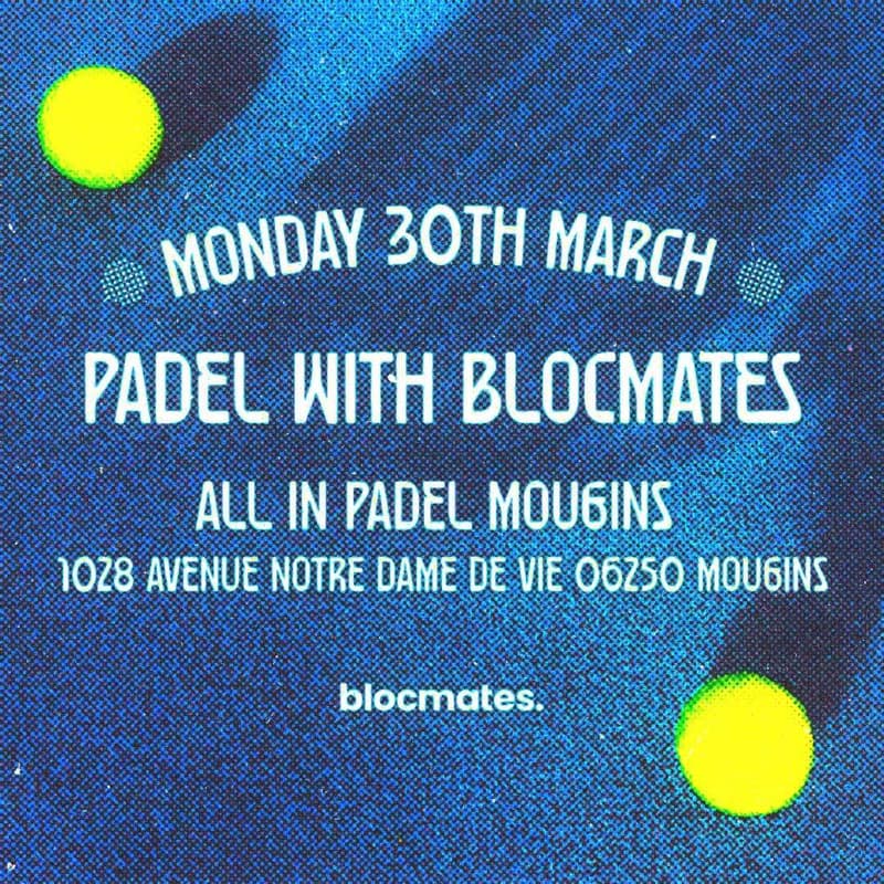 Cover Image for Padel with blocmates.