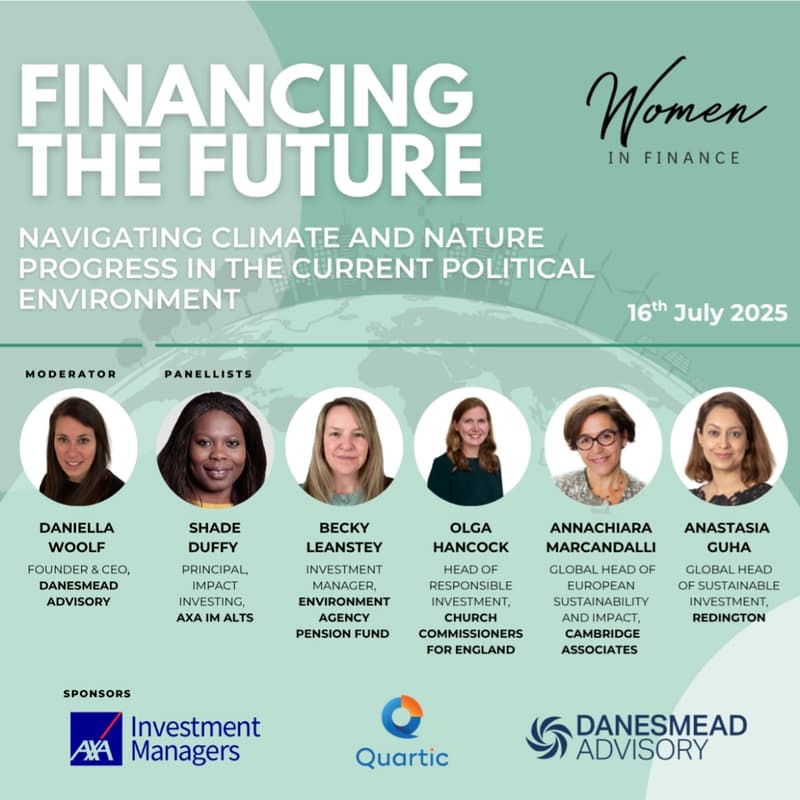 Cover Image for Financing The Future : Navigating climate and nature progress in the current political environment