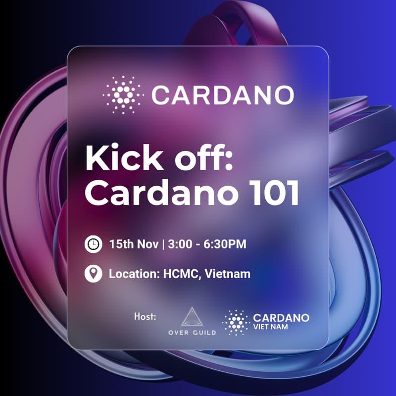 Cover Image for MEETUP #1 — Kick off: Cardano 101