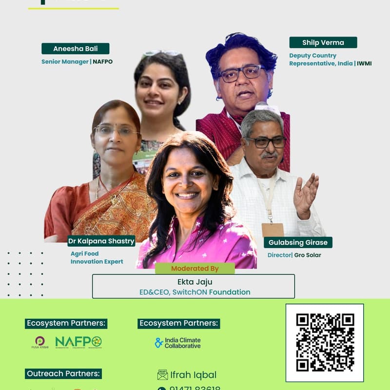 Cover Image for Agrivoltaics Webinar 2- Solar Farming Through FPOs: Schemes and Models for Farmer Groups