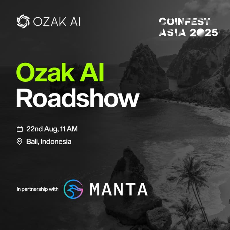 Cover Image for Ozak AI Roadshow | Coinfest Bali