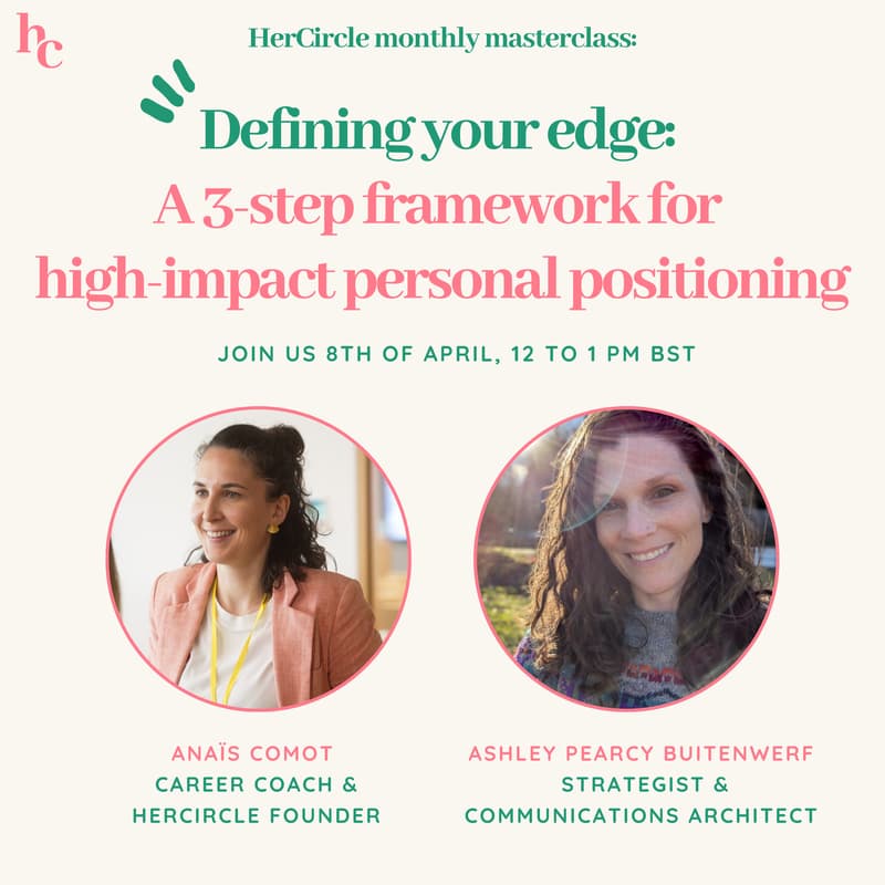 Cover Image for 🎯 Defining your edge: A 3-step framework for high-impact personal positioning with Ashley Pearcy Buitenwerf