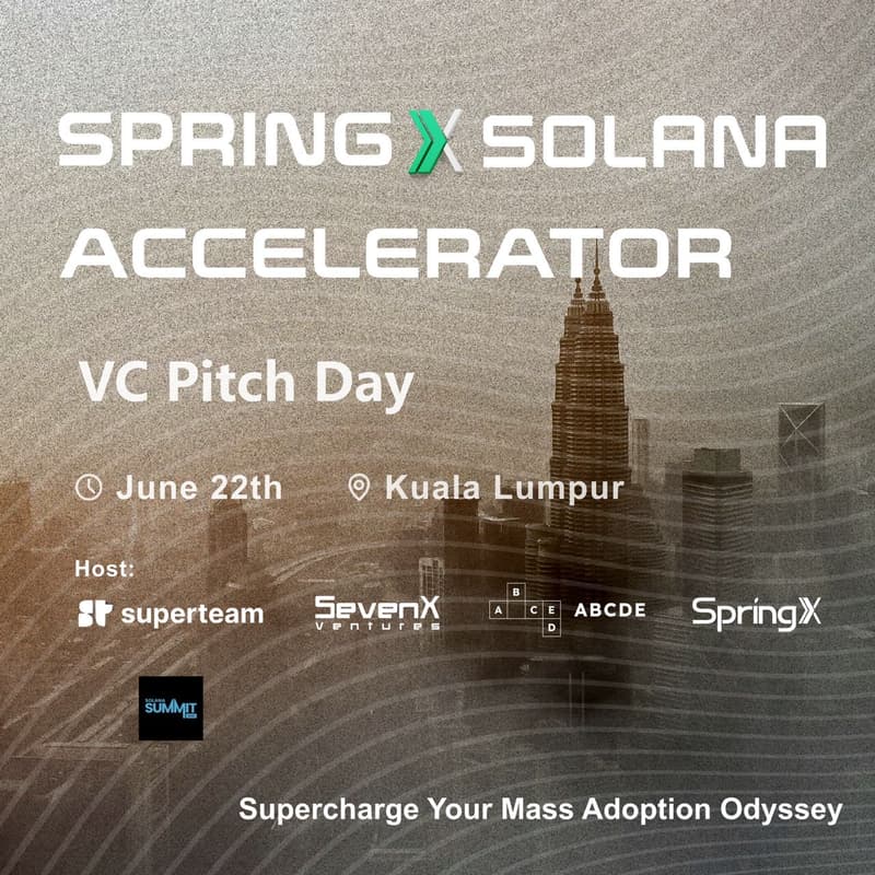 Cover Image for SpringX Solana Accelerator VC Pitch Day